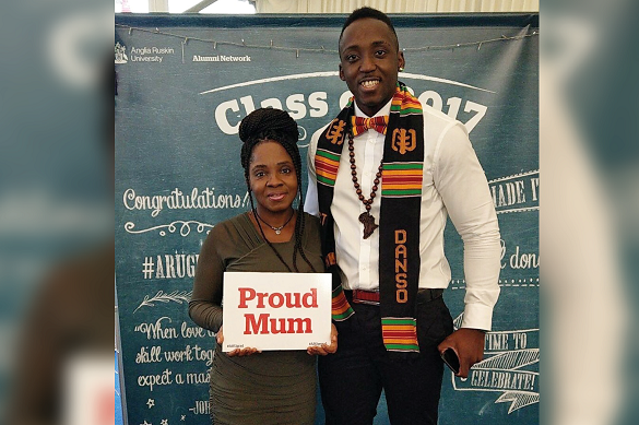 Tanoh Danso with his mother EEAST BME Network