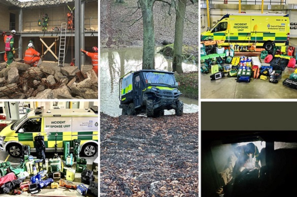 Collage of Hazardous Area Response Team photos